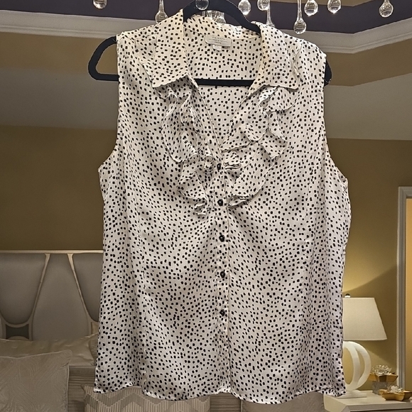 Tahari Women's Blouse Set - Black, Purple, Yellow - Picture 3 of 16